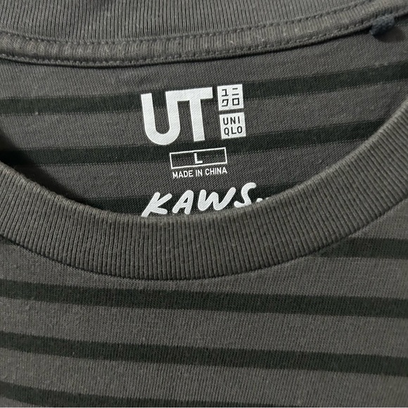 Uniqlo striped kaws shirt - Picture 2 of 3